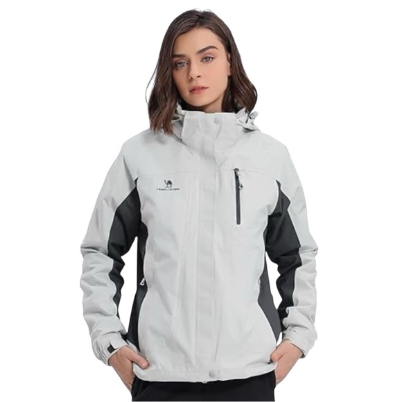 Camel Crown | White & Silver Waterproof Ski Jacket, Size S, NWT - Picture 1 of 14